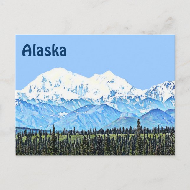 Denali (Mt. McKinley) Postcard (Front)