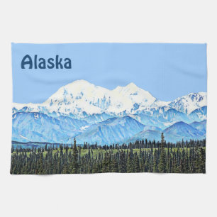 Denali (Mt. McKinley) Tea Towel