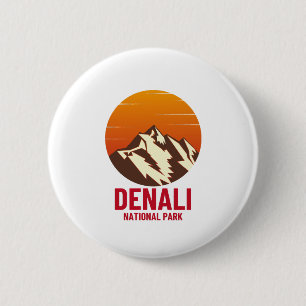 DENALI NATIONAL PARK 6 CM ROUND BADGE