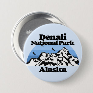 Denali National Park 7.5 Cm Round Badge