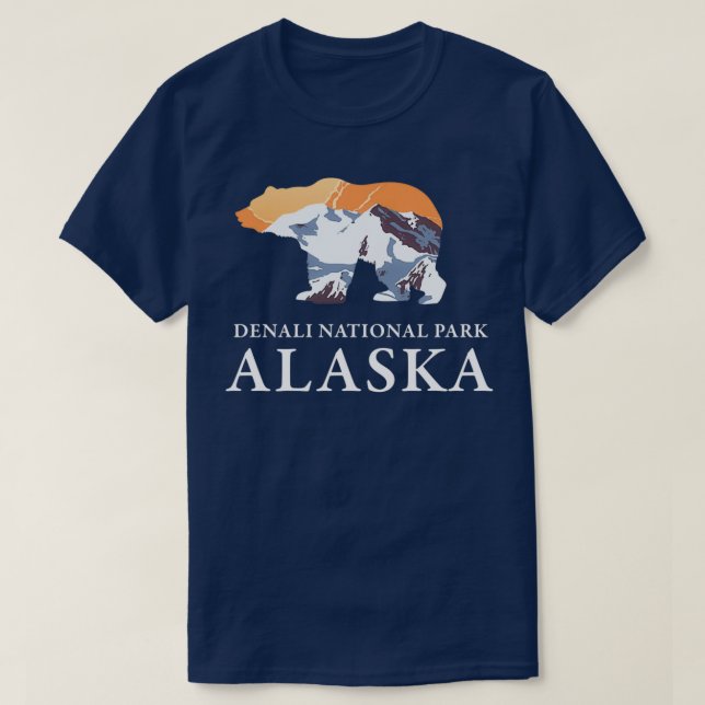 Denali National Park Alaska 3 T-Shirt (Design Front)