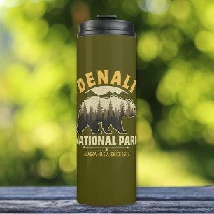 Denali National Park Alaska Forest Landscape Thermal Tumbler