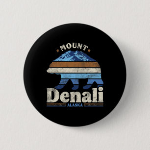 Denali National Park Alaska Hiking Camping Travel 6 Cm Round Badge