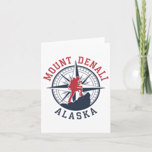 Denali National Park Alaska Hiking Camping Travel Card