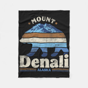 Denali National Park Alaska Hiking Camping Travel Fleece Blanket