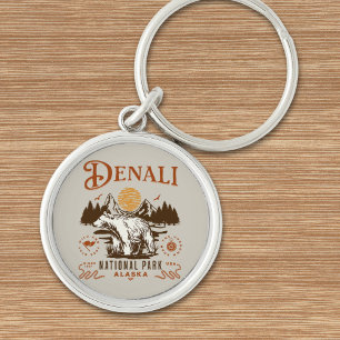 Denali National Park Alaska Key Ring