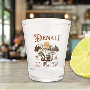 Denali National Park Alaska Shot Glass