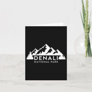 Denali National Park Alaska Souvenir Mountain Camp Card