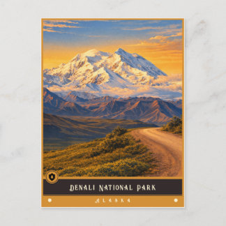 Denali National Park | Alaska Vintage Postcard