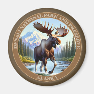 Denali National Park and Preserve Alaska Magnet