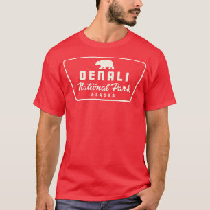 Denali National Park Bear Badge Tan T-Shirt