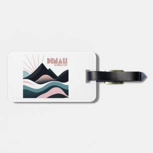 Denali National Park Coloured Hills Luggage Tag