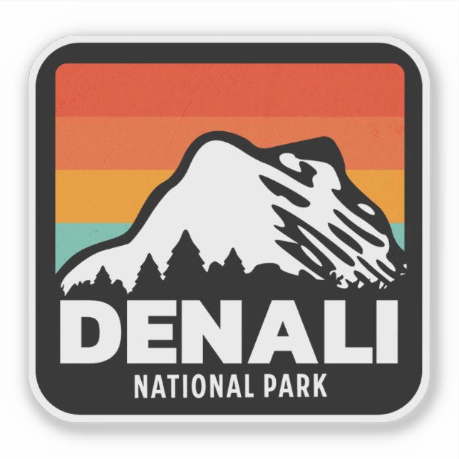 Denali National Park Cool Retro Vintage Gift  (Front)