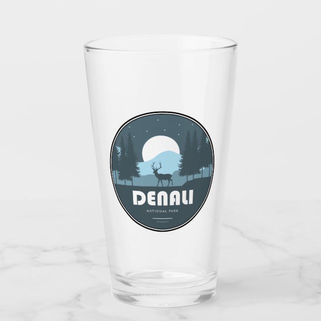 Denali National Park Deer Glass (Front)