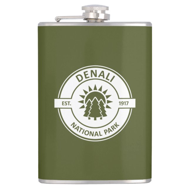 Denali National Park Hip Flask (Front)