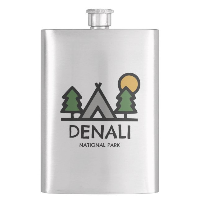 Denali National Park Hip Flask (Front)