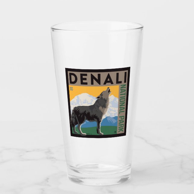 Denali National Park | Howling Wolf Glass (Front)