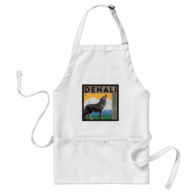 Denali National Park | Howling Wolf Standard Apron (Front)