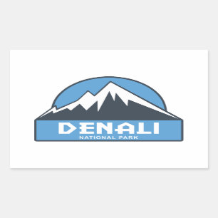 Denali National Park Rectangular Sticker