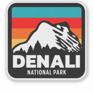 Denali National Park Retro Hiking Camping Gift