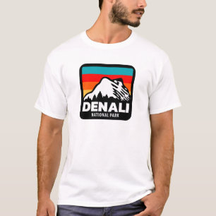 Denali National Park Retro Hiking Camping Gift T-Shirt