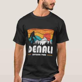 Denali National Park Sasquatch Us Alaska Nature Re T-Shirt