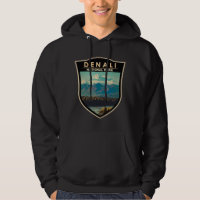 Denali National Park Watercolor Badge 