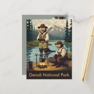 Denali National Park WPA Travel Postcard