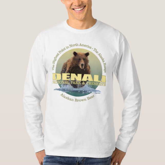Denali NP (bear) WT T-Shirt (Front)