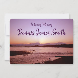 Denali Sunset Celebration of Life Invitation