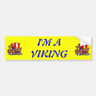Denamrk- I'M A VIKING Bumper Sticker