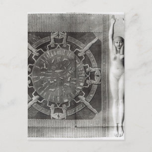 Dendera Zodiac, engraved in 1802 Postcard