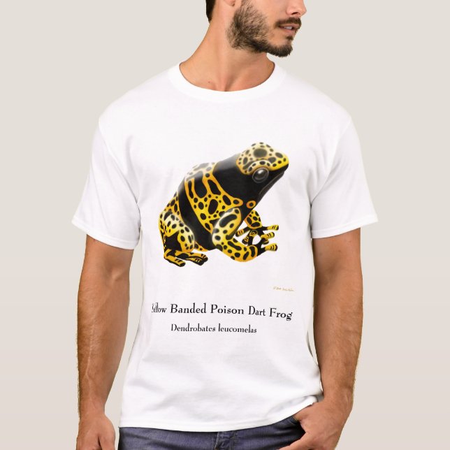 Dendrobates leucomelas Poison Dart Frog T-Shirt (Front)