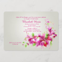 Dendrobium Orchids Invitation