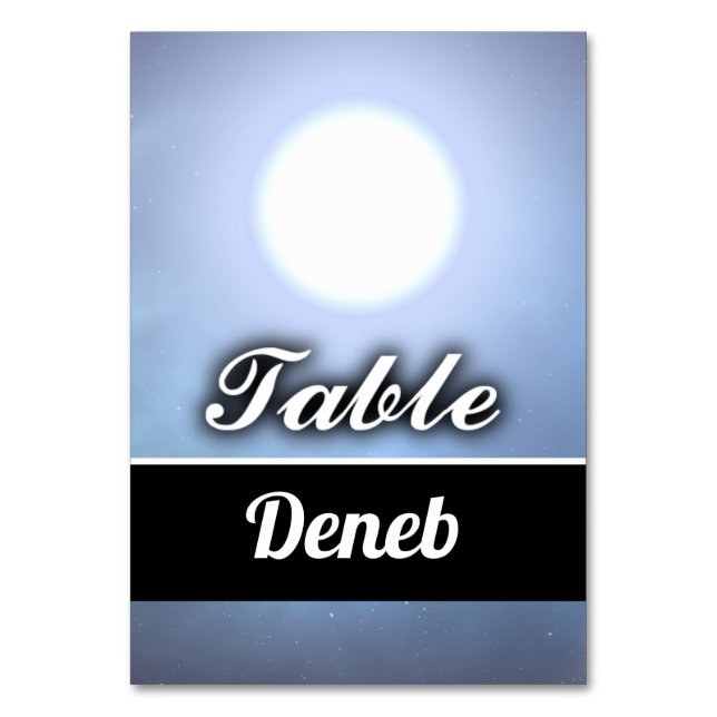 Deneb Table Number (Front)