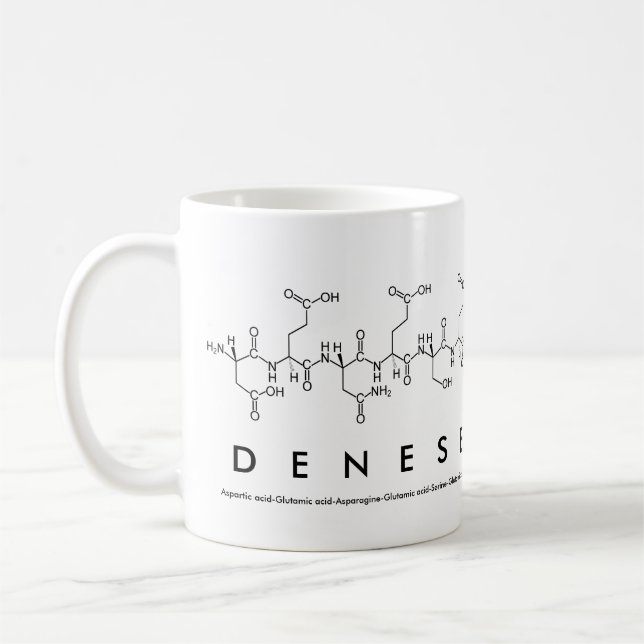 Denese peptide name mug (Left)