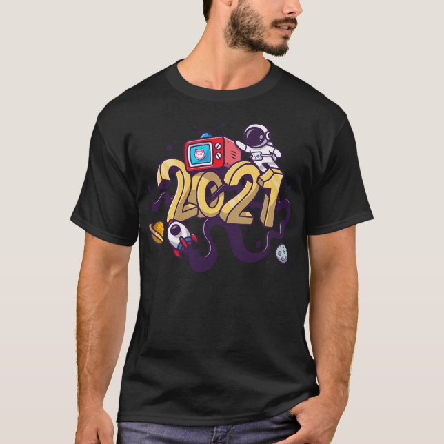 Dengobear Astronaut 2021 T-Shirt (Front)