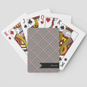 Denholm District Tweed Check Pattern Playing Cards