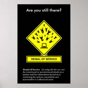 Denial of Service Security Awareness Poster