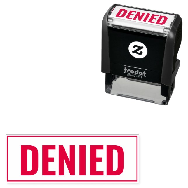 Denied Business Text Template Self-inking Stamp (In Situ)