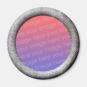 Denim (3d effect frame border) Template Magnet