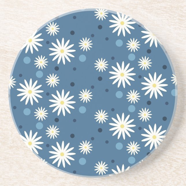 Denim and Daisies Coaster (Front)