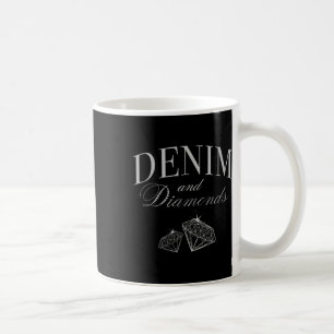Denim And Diamonds Glam Cowgirl Party Coffee Mug