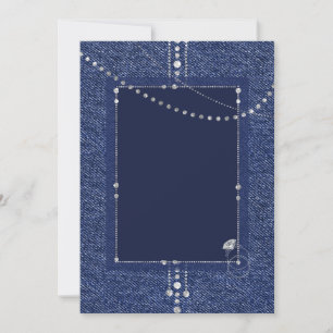 Denim and diamonds invitation