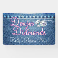 Denim and Diamonds Party with Pink