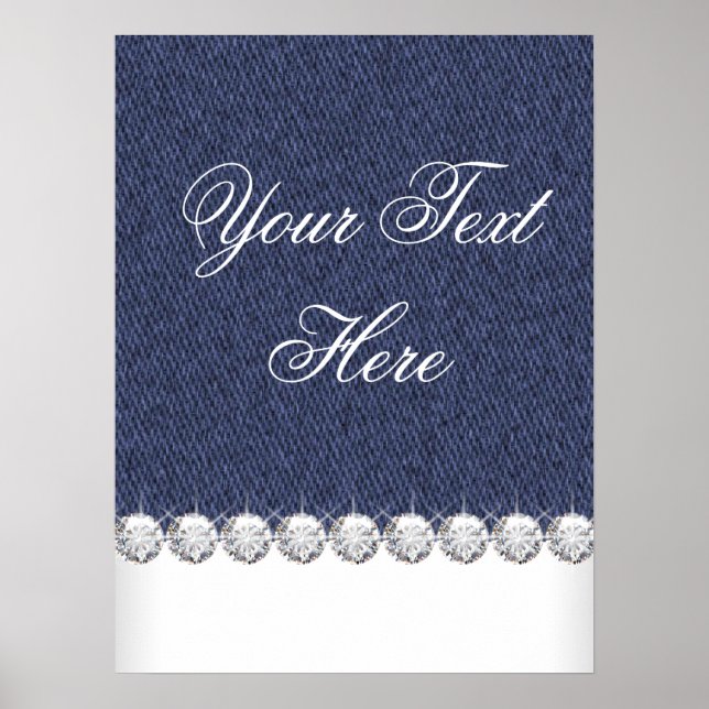 Denim and Diamonds Poster (Front)