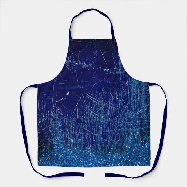 Denim and glitter apron (Front)
