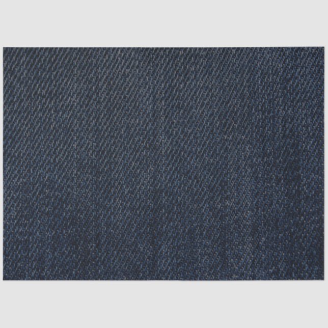 Denim Background Blue Jeans Texture Decoupage Tissue Paper (Front)