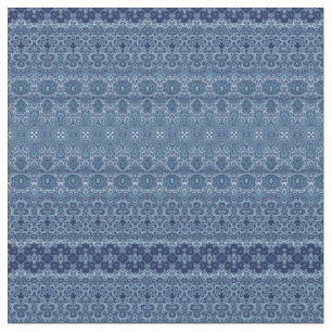 Denim Blue Bohemian Pattern Fabric
