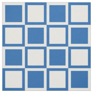 Denim Blue Bold Mod Squares ~ large scale Fabric